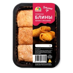 Блины яблоко брусника