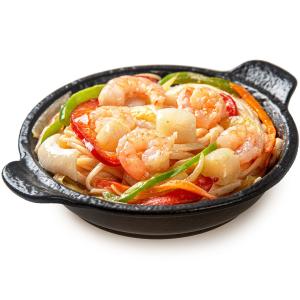 Удон в остро-сливочном соусе с морепродуктами