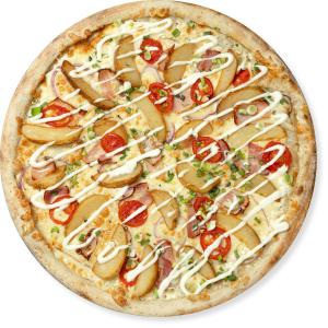 Долька с помидорами и грудинкой