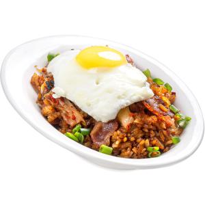 Жареный рис с ким-чи и яйцом