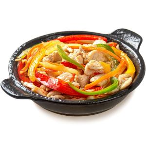 Удон в остро-сладком соусе с курицей