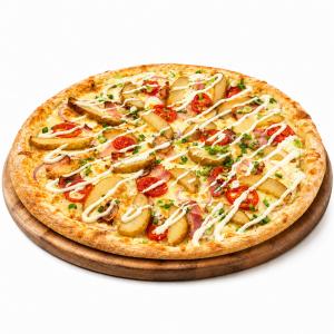 Долька с помидорами и грудинкой